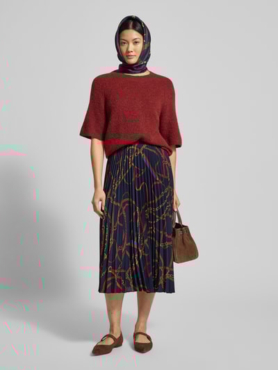 Lauren Ralph Lauren Spódnica midi z plisami Granatowy 1