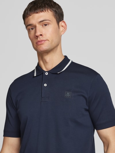 Marc O'Polo Regular Fit Poloshirt aus reiner Baumwolle Marine 3