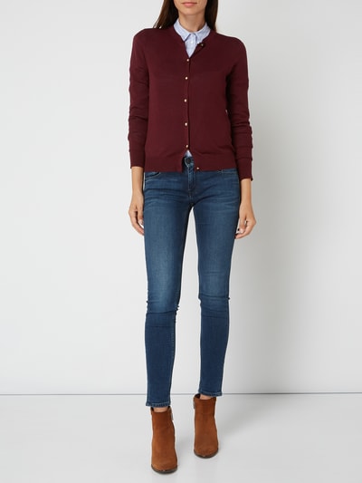 Lauren Ralph Lauren Cardigan mit Knopfleiste  Bordeaux Rot 1