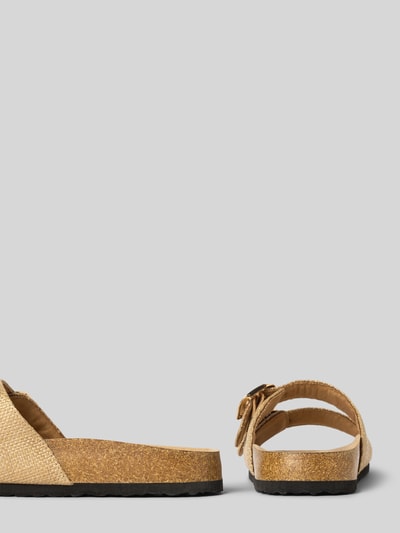 Only Pantoletten in Weboptik Modell 'MAXI-16 RAFFIA' Beige 2