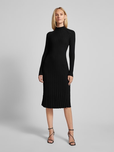 Mango Strickkleid mit Turtleneck Modell 'FLURRY' Black 4