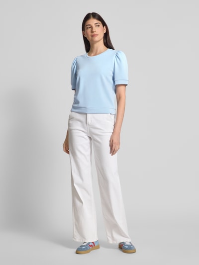 Rich & Royal Sweatshirt in design met korte mouwen Lichtblauw - 1