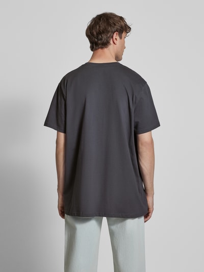 Dedicated Relaxed Fit T-Shirt mit Rundhalsausschnitt Modell 'Lazer Cats' Anthrazit 5