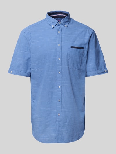 Christian Berg Men Freizeithemd mit Knopfleiste Jeansblau 2