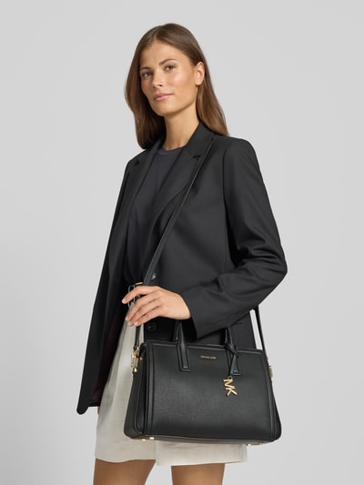 MICHAEL Michael Kors Torebka skórzana z detalem z logo model ‘LAILA’ Czarny 1