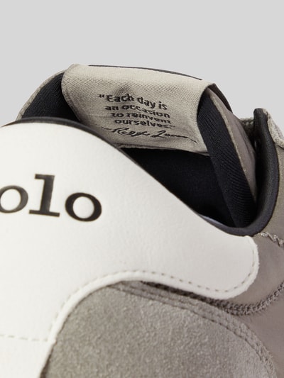 Polo Ralph Lauren Sneaker Low aus Rindsnappa mit Logo-Details Taupe 5