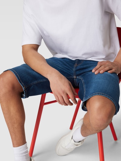 Tommy Jeans Jeansshorts mit Label-Details Modell 'RONNIE' Dunkelblau 3