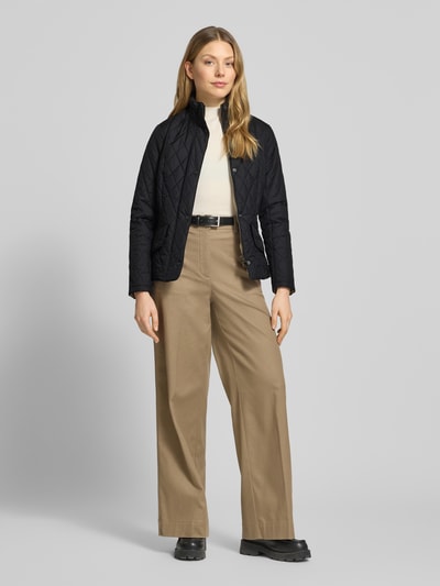 Barbour regular fit gewatteerde jas met opstaande kraag model 'FLYWEIGHT' Zwart - 1