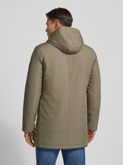 Matinique Regular fit parka met capuchon, model 'Madeston' Middenbruin - 5