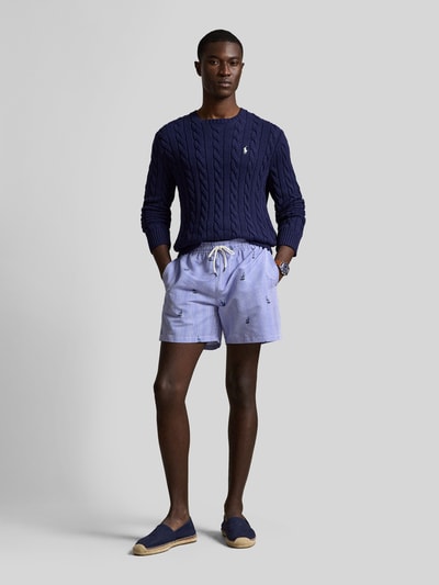 Polo Ralph Lauren Underwear Spodenki kąpielowe o kroju regular fit z haftami Granatowy 1
