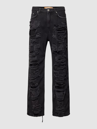 REVIEW Baggy Jeans im DESTROYED Look Black 2