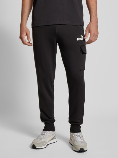 PUMA PERFORMANCE Slim fit sweatpants met cargozak Zwart - 4