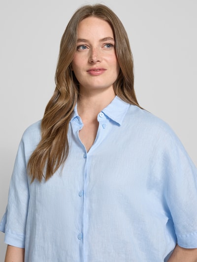 s.Oliver RED LABEL Relaxed Fit Bluse aus reinem Leinen Bleu 3