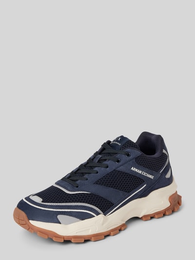 ARMANI EXCHANGE Chunky Sneaker mit Label-Print Marine 1