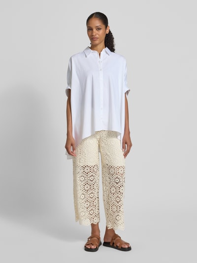 Smith and Soul Oversized blouse met kentkraag Wit - 1