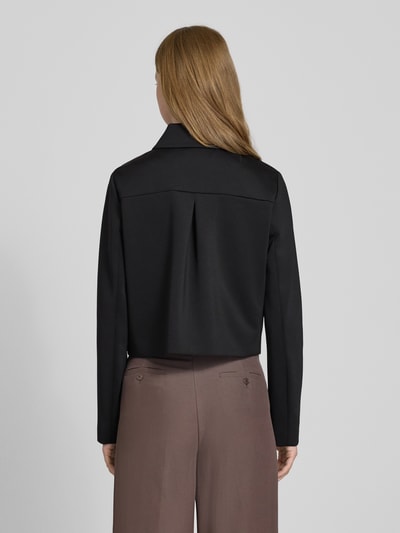 comma Regular fit blazer met steekzakken Zwart - 5