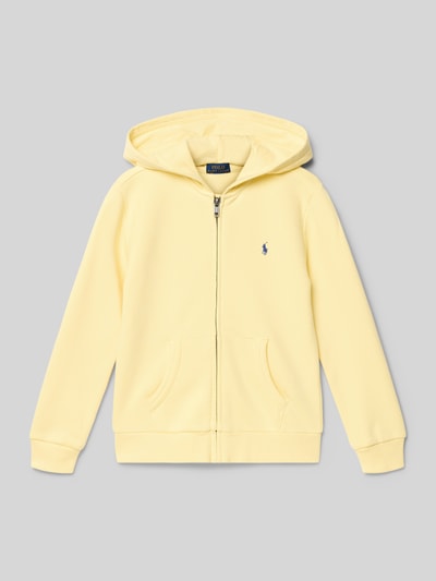 Polo Ralph Lauren Kids Regular Fit Sweatjacke aus Baumwoll-Mix Hellgelb 1