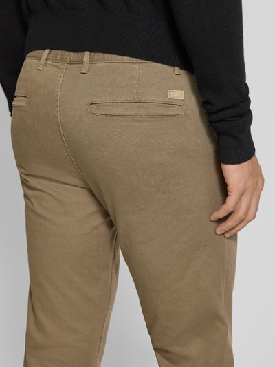 BOSS Orange Slim fit chino van katoenmix Beige - 3