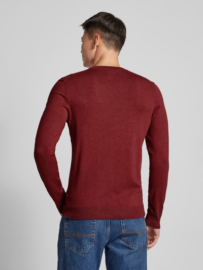 MCNEAL Strickpullover mit Rundhalsausschnitt Bordeaux Melange 5