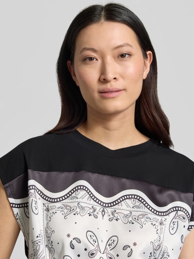 Christian Berg Woman Selection Blusenshirt mit Knotendetail Black 3