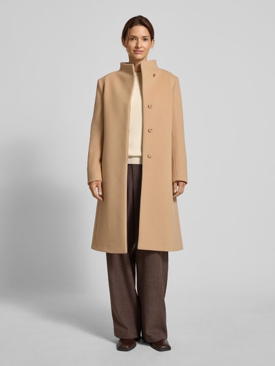 ICONS Cinzia Rocca Mantel mit Kaschmir-Anteil Camel 1