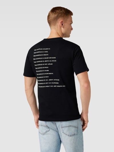 The Kooples T-Shirt mit Statement-Print Black 5