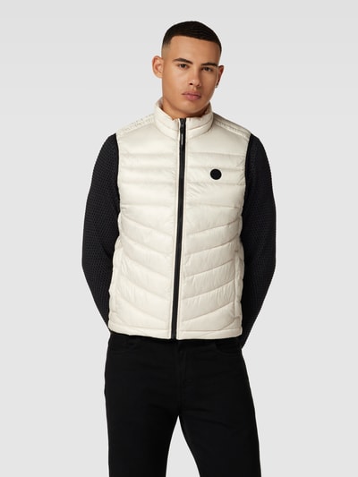 Jack & Jones Steppweste mit Stehkragen Modell 'EHERO' Beige 4