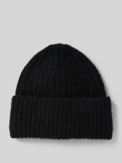 American Vintage Strickmütze mit breitem Bund Modell 'EAST' Black 1