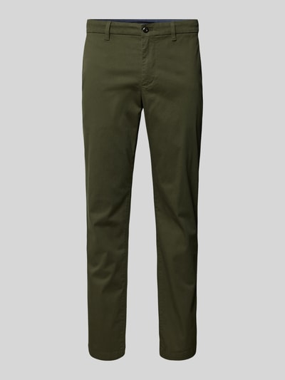 Tommy Hilfiger Straight Leg Chino mit Strukturmuster Modell 'DENTON' Oliv 2