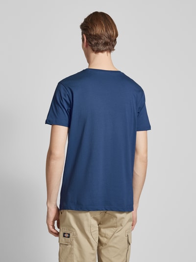 Alpha Industries T-shirt met labelprint, model 'BASIC' Marineblauw - 5