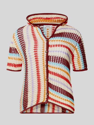 Topshop Strickjacke mit Kapuze Modell 'GERDI' Ecru 2