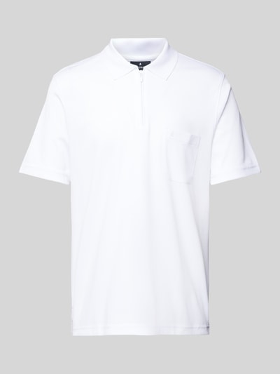 RAGMAN Regular Fit Poloshirt mit Brusttasche Weiss 1