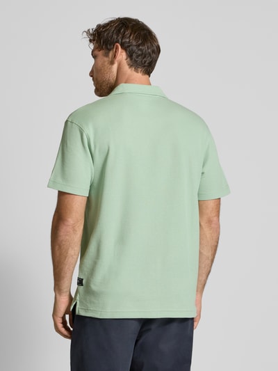 Tom Tailor Denim Relaxed fit poloshirt van katoenmix Mintgroen - 5