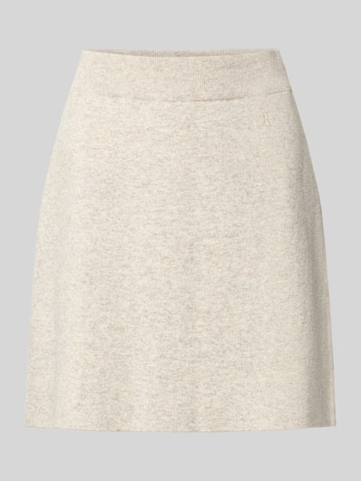 Produktfoto, Slim Fit Mini-Rock aus Baumwoll-Mix von ARMEDANGELS in Beige mit feiner Textur und glatter Oberfläche, Damen Mini-Rock von ARMEDANGELS