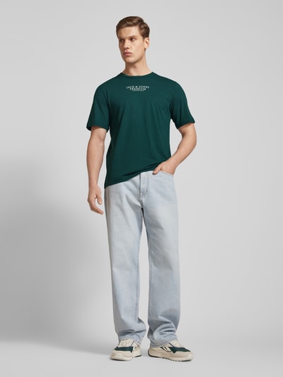 Jack & Jones Premium T-shirt met labelprint Groen - 1