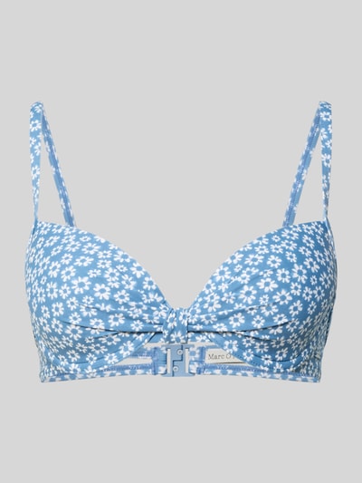 Marc O'Polo Bikini-Oberteil mit Allover-Muster Blau 1