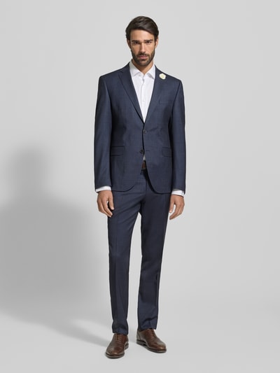 CG – CLUB of GENTS Slim fit 2-knoops colbert met sierdetail Marineblauw - 1