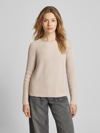 Fynch-Hatton Gebreide pullover met ronde hals Beige gemêleerd - 4