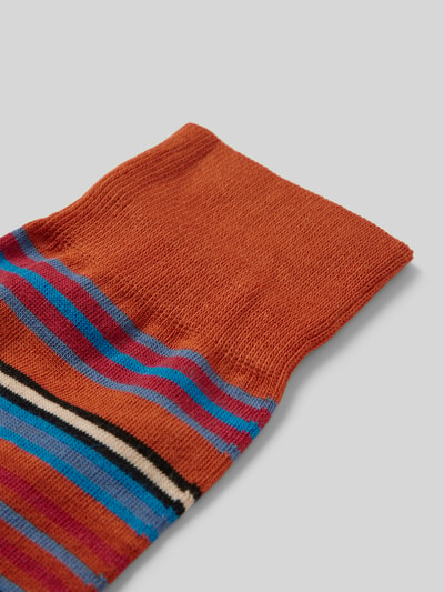 PAUL SMITH Socken mit Strukturmuster Modell 'HAWKINS' Orange 2