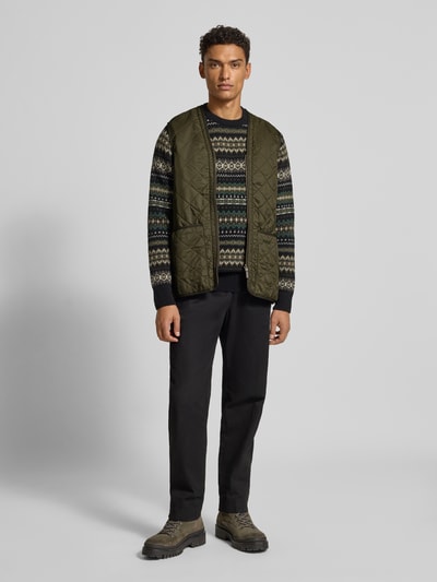 Barbour Regular fit bodywarmer met warme fleece aan de binnenkant Olijfgroen - 1