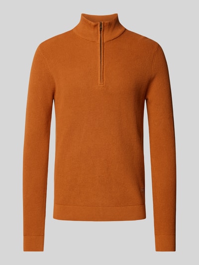 Blend Gebreide pullover met schipperskraag, model 'Codford' Cognac - 2