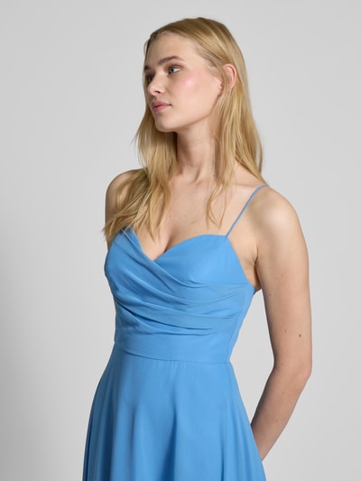 Laona Abendkleid mit Spaghettiträgern Rauchblau 3