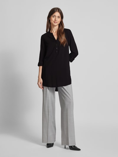 Christian Berg Woman Lange blouse met tuniekkraag Zwart - 1