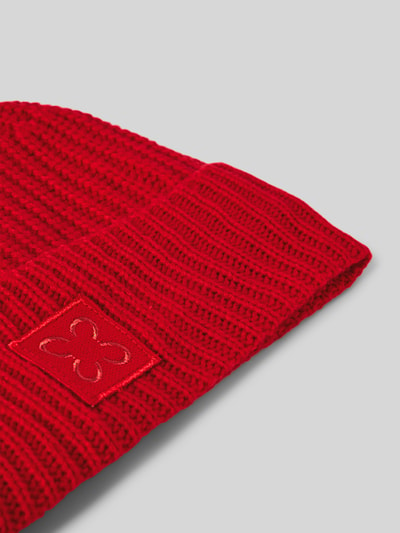 Codello Beanie mit breitem Umschlag Rot 2