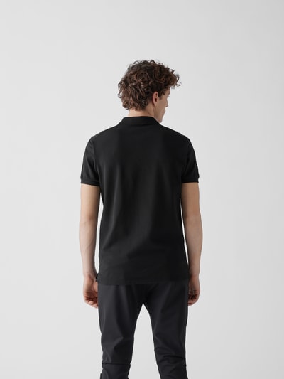 Dsquared2 Poloshirt in Mesh-Optik Schwarz 5