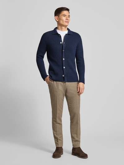 GRAN SASSO Strickjacke aus Schurwoll-Mix mit Kaschmir-Anteil Marine 1