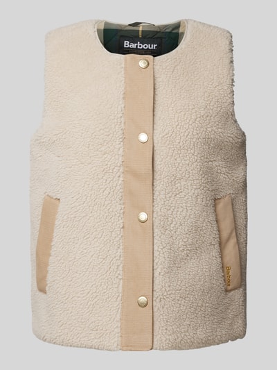 Barbour Gilet van teddybont met knoopsluiting, model 'DULSIE LINER' Ecru - 2