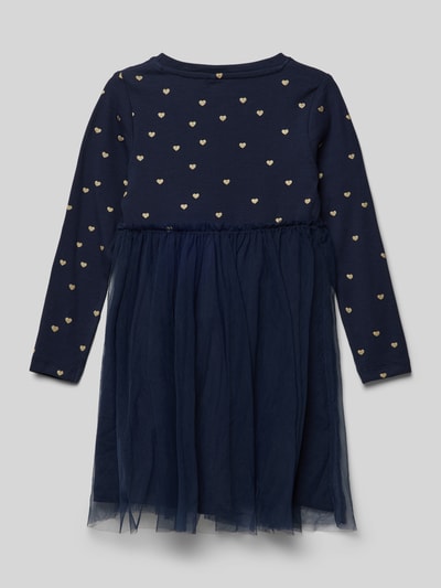 Name It Jurk met tule, model 'MINI DOTS' Blauw - 3