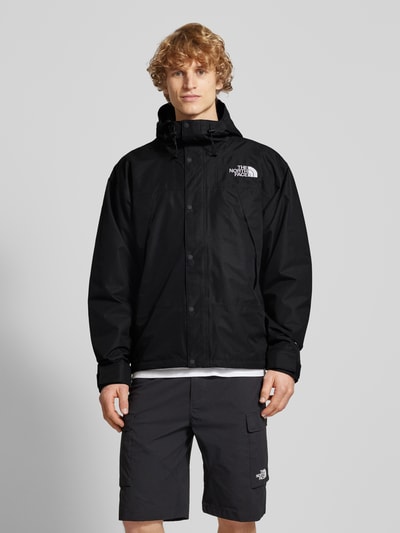 The North Face Windbreaker mit Label-Stitching BLACK 4