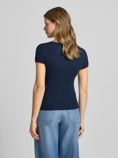 Tommy Jeans Slim Fit T-Shirt aus Baumwoll-Mix Marine 5